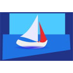 abstractsailingboat