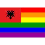 albaniarainbowflag