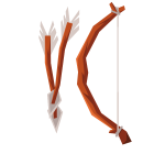 Ancient bow and arrows