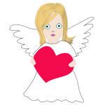 Angel with heart