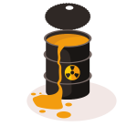 A barrel of toxic waste