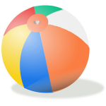 Beach ball vector image