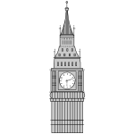 Gray Big Ben image