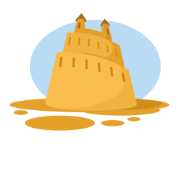 A sandcastle