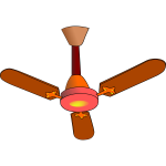Vector illustration of fan