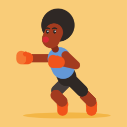Boxer cartoon avatar