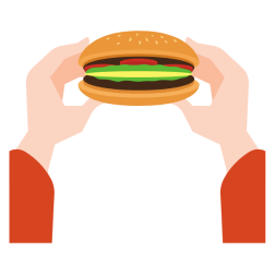 Eating burger-1786295146