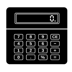 Black Calculator Icon