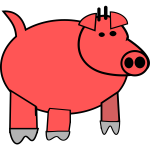 cartoon pig