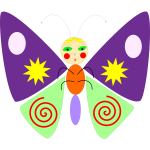 Colorful butterfly vector graphics