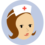 Nurse head logo vector illustration