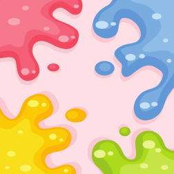 Colorful slime