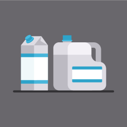 Containers for milk
