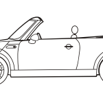Vector graphics of mini convertible