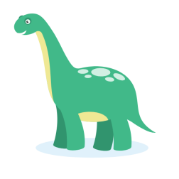 Cute apatosaurus