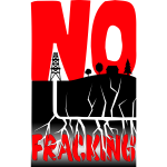No fracking vector illustration