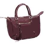 dark megenta purse