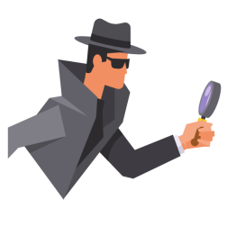 Detective at work