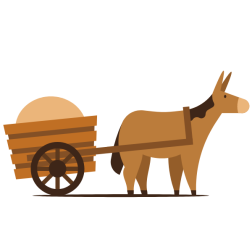 Donkey and a cart