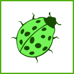 eco green beetle icon
