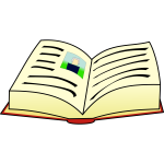 Open book clip art vector