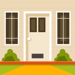 Entrance to a house