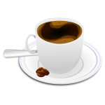 Vector illustration of cup of espresso coffee