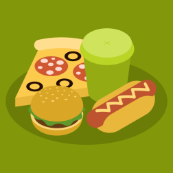 Fast Food Meal Set