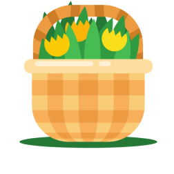 Flowers in the basket