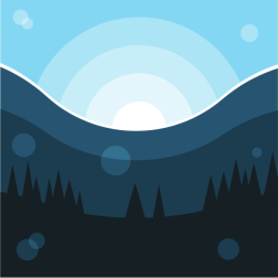 Forest sunrise