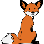 Cute cartoon fox