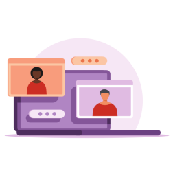 Online Video Conference Illustration
