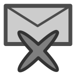 Delete mail icon