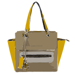 funky tan yellow bag