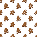 gingerbread seamless pattern