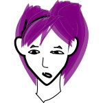Girl with purple hair-1571736696