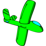 Green cartoon glider