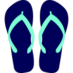 Flipflops vector drawing