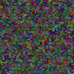 Hexagonal Chevron Pattern Colorful