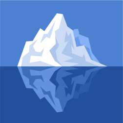 Iceberg in the ocean
