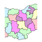 administrative map of Bulgaria