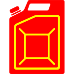 Vector illustration of fuel canister