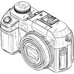 Photo camera vector graphics