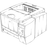 Vector graphics of laser printer