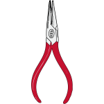 Needlenose pliers vector image