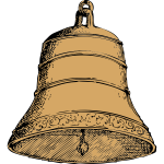 Old bell vector image