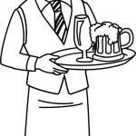 Waiter and drinks