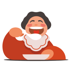 Child eating a breakfast