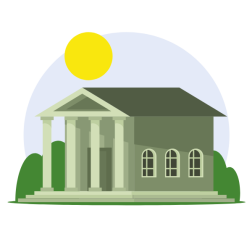 Library building icon