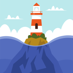 Lighthouse on a reef